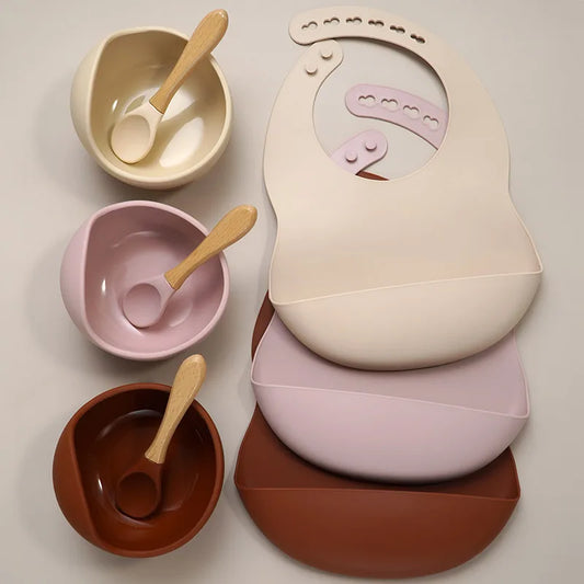 Baby Silikon Fütterung Geschirr Set