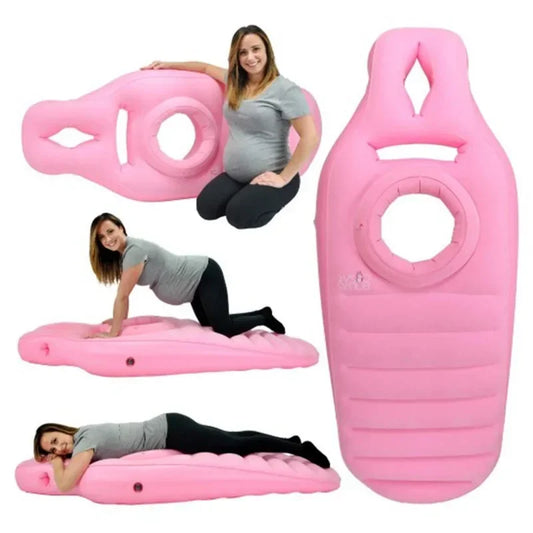 Aufblasbare Schwangerschaftskissen und Yogamatte für Schwangere