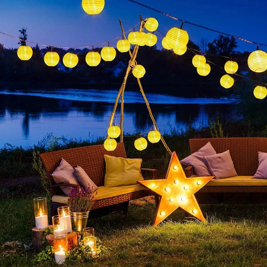 Verzaubern Sie Ihr Zuhause mit der wasserdichten Laterne Solar-String-Lichterkette – 6,5 m, 30 LEDs, Outdoor Solar Power Lampe – für Garten, Haus und Hochzeitsdekor