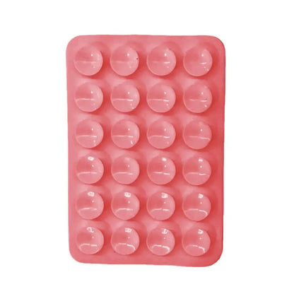 Multifunctional Mobile Phone Silicone Suction Cup 24 Square Mobile Phone Single-Sided Case Anti-Slip Holder Mount Suction